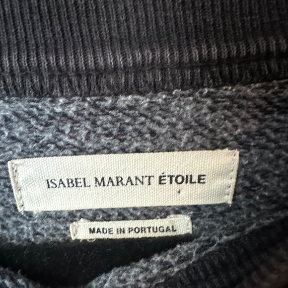 Isabel Marant Etoile Black Faraway Eric Sweatshirt Size 34 - Picture 6 of 8